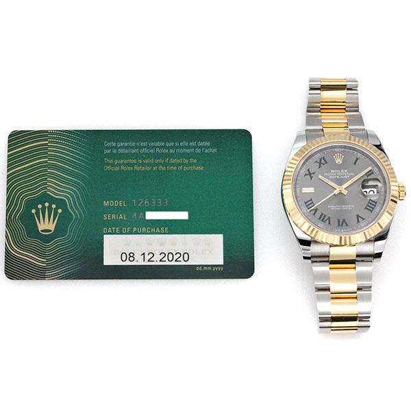 デイトジャスト ロレックス ROLEX 126333 スレート文字盤 ランダム SS