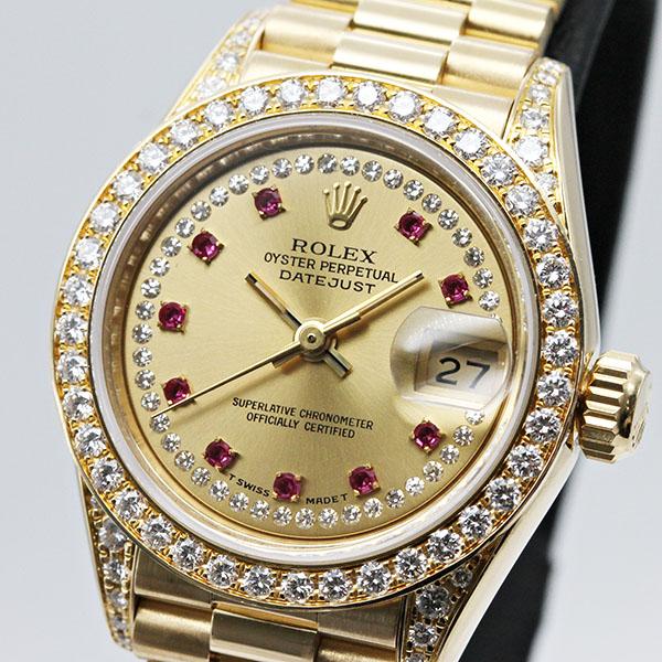 デイトジャスト ロレックス ROLEX 69158 ミリヤード文字盤 W番 K18YG