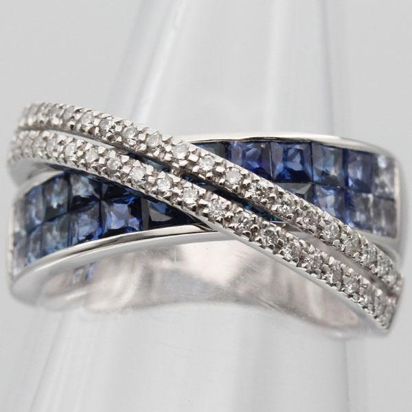 K14WG デザインリング ダイヤモンド付き K14WG デザインリング ダイヤモンド付き K14WG ダイヤリング K14WG