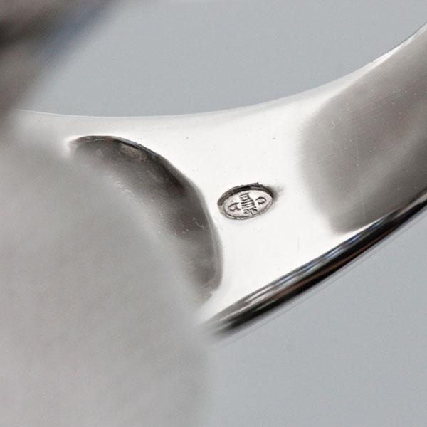 k14WGダイヤモンドリング K14WG サファイア ダイヤモンド リング 13.5号 ホワイトゴールド 6.3g