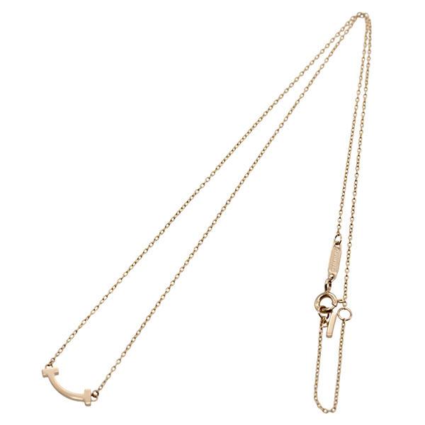 ティファニー TIFFANY&Co. Tスマイル ミニ ネックレス K18PG 40.5-46cm 2.2g レディース 中古 正規品_4
