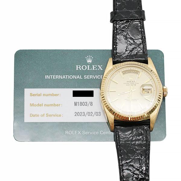 デイデイト ロレックス ROLEX 1803 シャンパン文字盤 27番(1969年