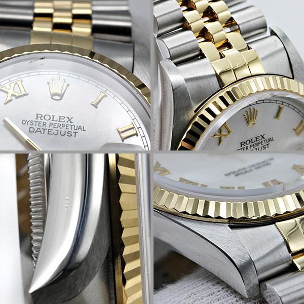 デイトジャスト ロレックス ROLEX 16233NR ホワイトシェル文字盤 T番