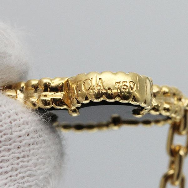 ヴァンクリ ヴィンテージ アルハンブラ オニキス ブレス 750 18金 ヴァンクリ ヴィンテージ アルハンブラ オニキス ブレス 750 18