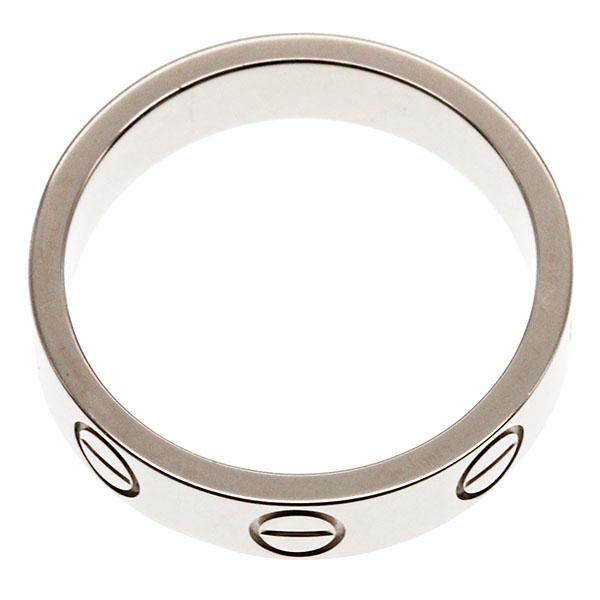 カルティエ　ミニラブリング44 ホワイトゴールド LOVE（Cartier） カルティエ Cartier ミニラブリング K18WG リング #44
