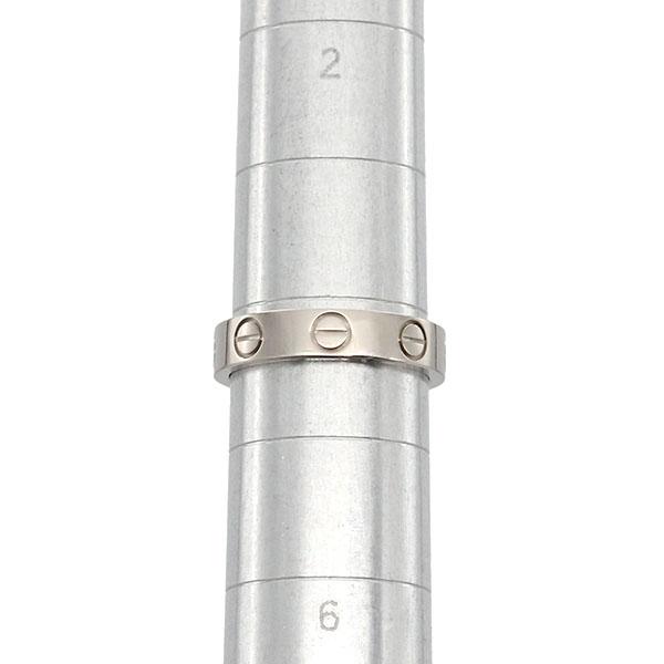 カルティエ　ミニラブリング44 ホワイトゴールド LOVE（Cartier） カルティエ Cartier ミニラブリング K18WG リング #44