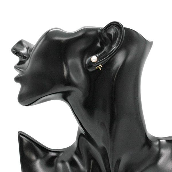 ミキモト K18 約6.0mmパール ピアス MIKIMOTO（ミキモト） パール K18YG ピアス P6mm珠 イエローゴールド