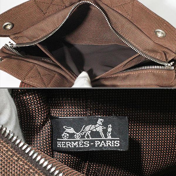 エールライン エルメス HERMES PM トートバッグ ナイロンキャンバス