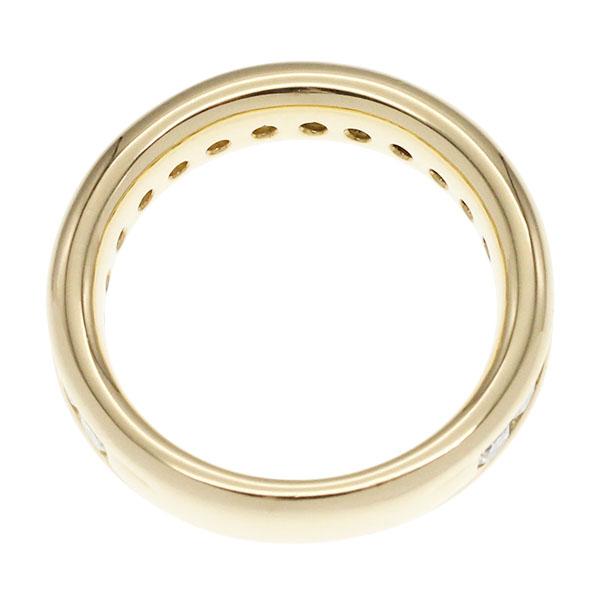 新品仕上げ済み K18YG ハーフエタニティ ダイヤモンド リング 11.5号