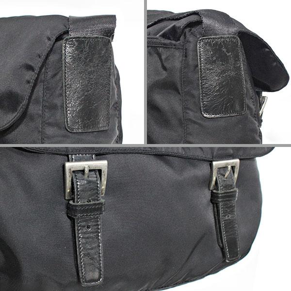 プラダ PRADA ナイロン ショルダーバッグ ブラック 黒 軽量 女性