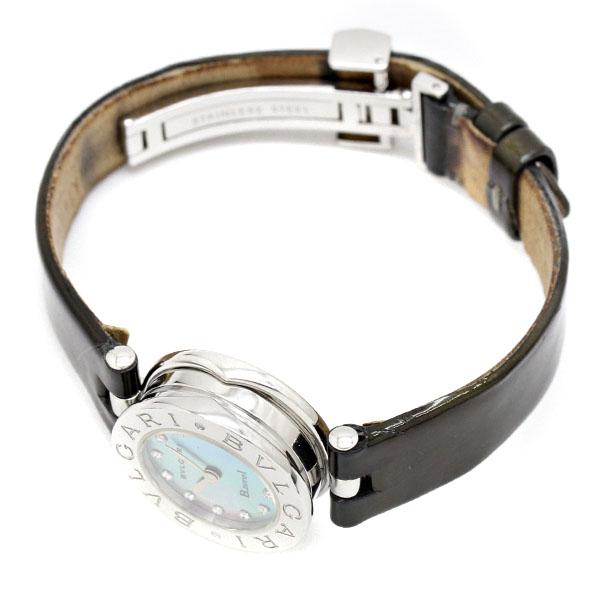 ビー・ゼロワン ブルガリ BVLGARI BZ22S ブルーシェル SS/レザー 12P