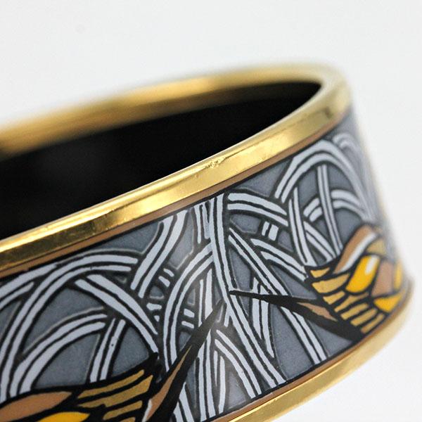 HERMES（エルメス） エマイユGM アヒルモチーフ バングル GP エナメル