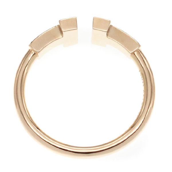 ティファニー　Tワイヤーリング 18KWG 10号　ダイヤ ティファニー ダイヤモンド ワイヤー リング 18K ゴールド 10号