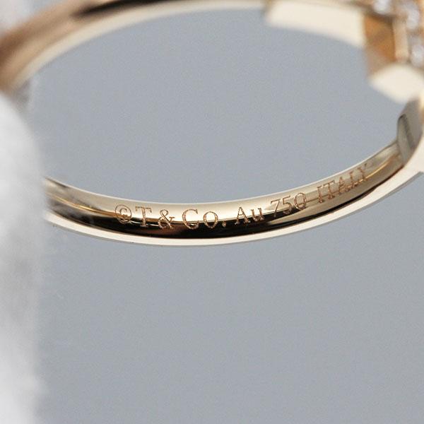 【新品仕上げ】ティファニー Tワイヤー ダイヤ PGリング 10号 Tiffany T ティファニー TIFFANY&Co. Tワイヤー ダイヤモンド リング