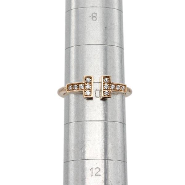 ティファニー　Tワイヤーリング 18KWG 10号　ダイヤ ティファニー ダイヤモンド ワイヤー リング 18K ゴールド 10号