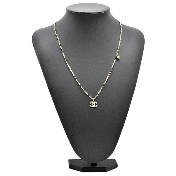 CHANEL（シャネル） ココマーク ラインストーン ネックレス 42.5cm