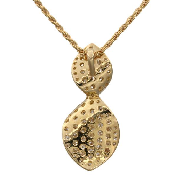 K18YG ダイヤモンド ネックレス 45.5cm D1.00ct イエロー