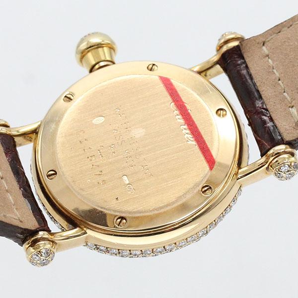 Cartier（カルティエ） ディアボロ 白文字盤 K18YG アフターダイヤ