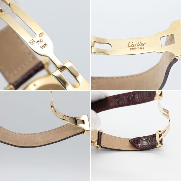 Cartier（カルティエ） ディアボロ 白文字盤 K18YG アフターダイヤ