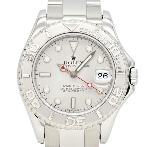 ヨットマスター ロレックス ROLEX ロレジウム 168622 シルバー文字盤 P