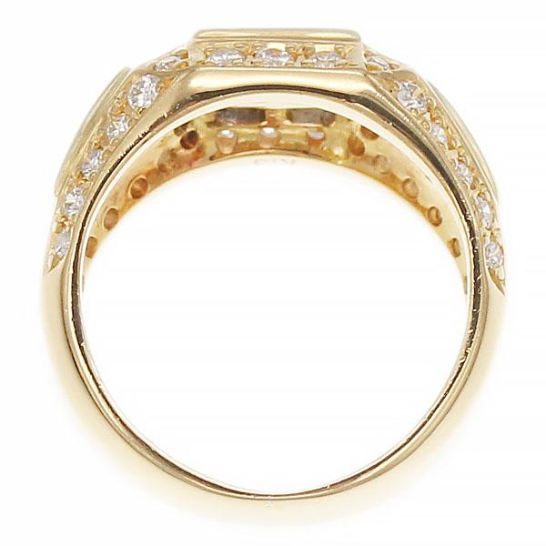 K18YG サファイア ダイヤモンド リング 11号 S1.85ct D0.54ct 指輪