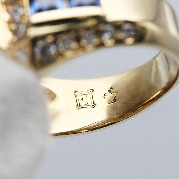 K18YG サファイア ダイヤモンド リング 11号 S1.85ct D0.54ct 指輪 ジュエリー アクセサリー レディース 女性 プレゼント_6