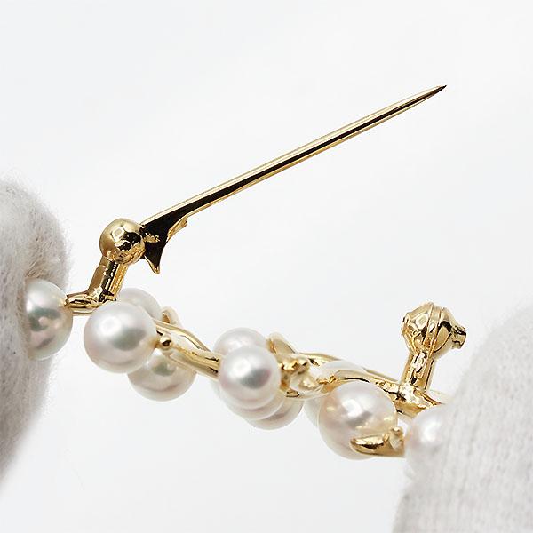 MIKIMOTO（ミキモト） 幸福の木 K18YG パール ブローチ ゴールド750