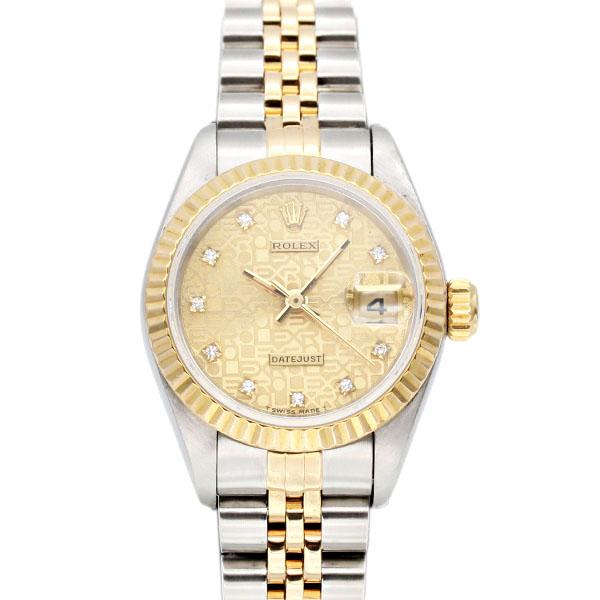 デイトジャスト ロレックス ROLEX 69173G シャンパン 彫りコン文字盤 W