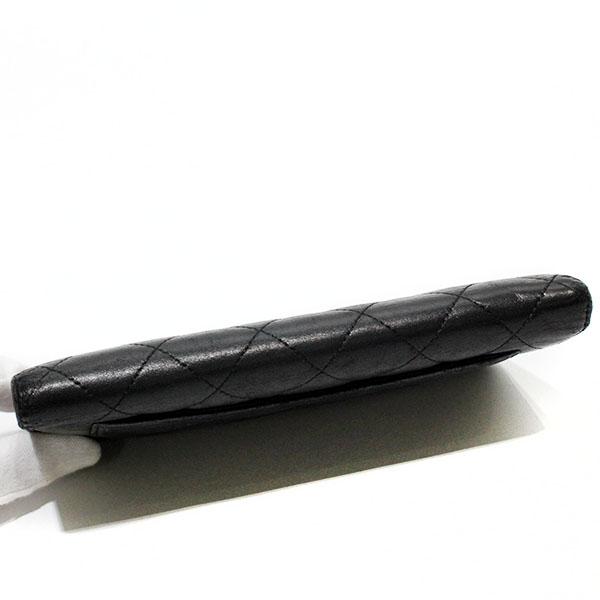 マトラッセ シャネル CHANEL ラムスキン ブラック ココマーク 長財布
