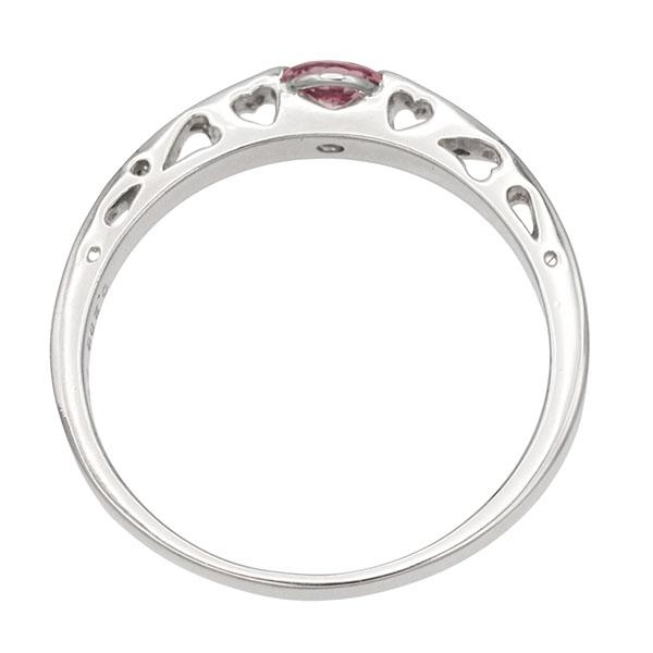 プラチナ ピンクサファイア ダイヤモンド リング 16号 PS0.298ct D0 