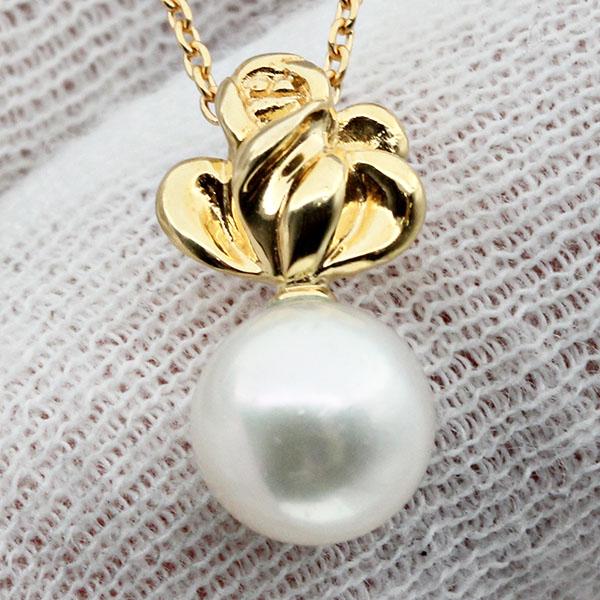 TASAKI（タサキ） パール ネックレス 50cm パール7mm珠 K18YG アコヤ