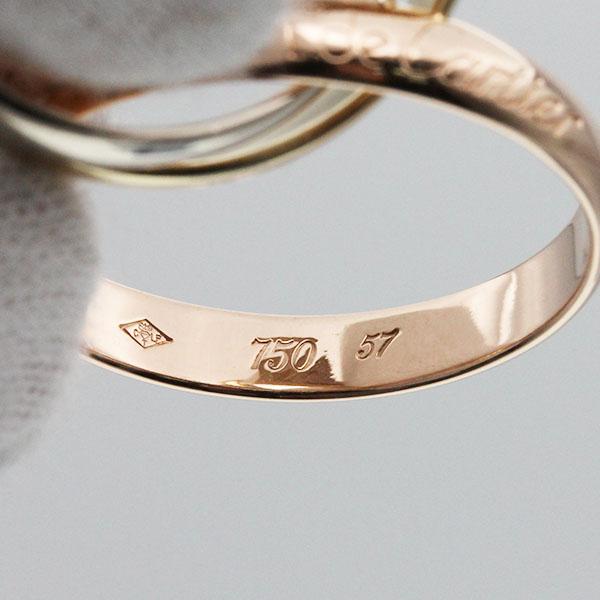 TRINITY（Cartier） カルティエ Cartier トリニティ リング #57 K18YG