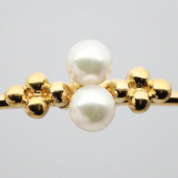 MIKIMOTO（ミキモト） ベビーパール K18YG オープンバングル 17.5cm