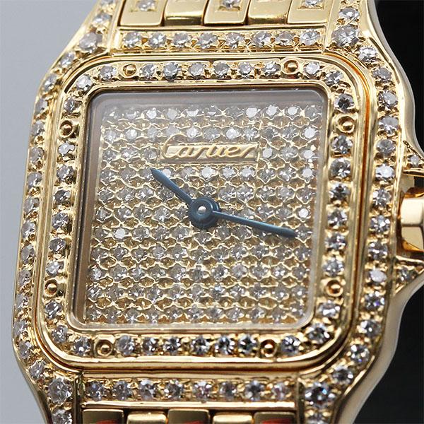 カルティエ Cartier パンテールSM アフターダイヤ K18YG レディース