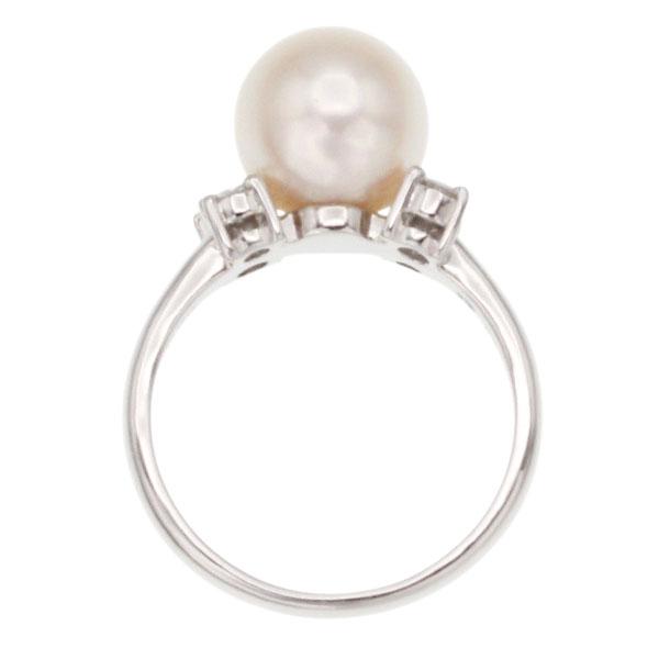TASAKI（タサキ） パール ダイヤモンド プラチナ リング 9号 D0.20ct