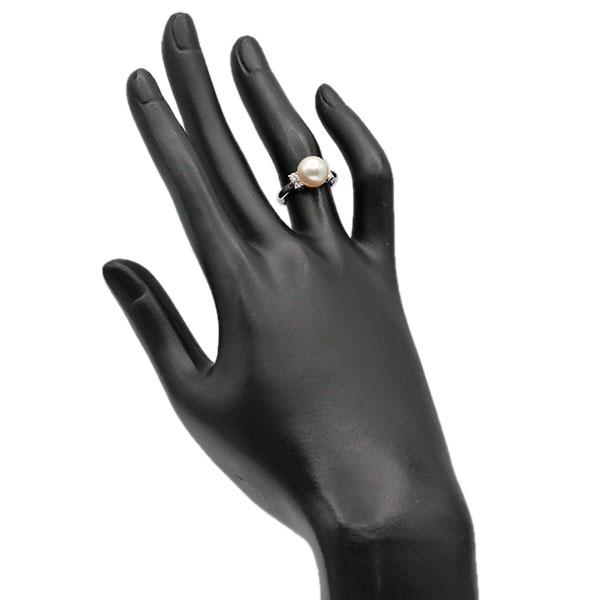 TASAKI（タサキ） パール ダイヤモンド プラチナ リング 9号 D0.20ct