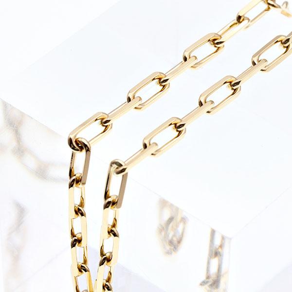 Cartier（カルティエ） サントス ドゥ ネックレス K18YG 56cm 金