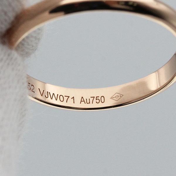 カルティエ Cartier ウエディング バンド リング 2.5mm #52 K18PG