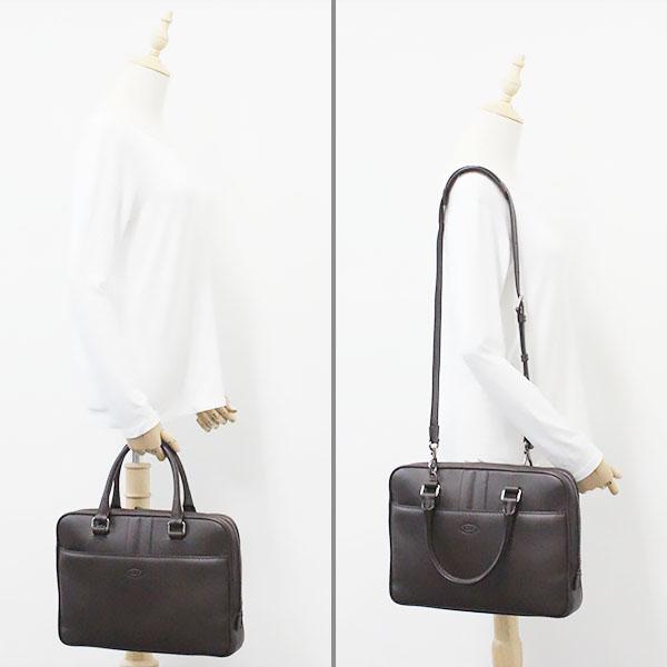TOD'S（トッズ） ブリーフケース レザー ブラウン 2WAY ショルダー