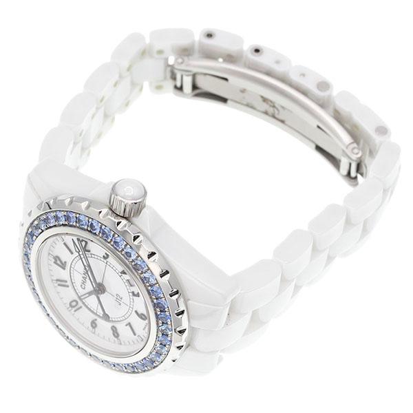 J12 シャネル CHANEL ブルーサファイアベゼル H1179 ホワイト文字盤