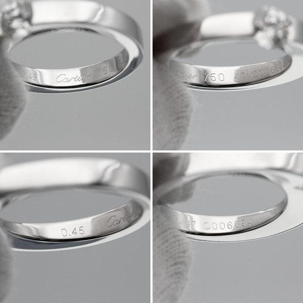 新品仕上げ カルティエ Cartier デートウィズ ダイヤ リング #47 D0.45ct K18WG ゴールド 指輪 女性 レディース プレゼント ブランド_4