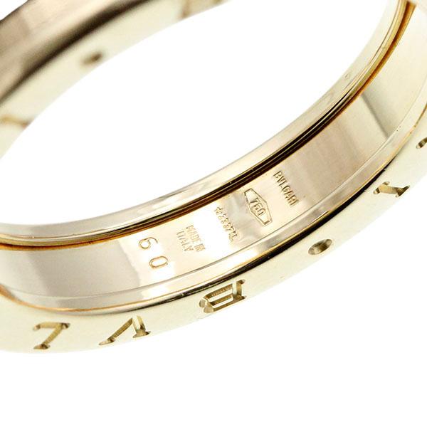 ビー・ゼロワン ブルガリ BVLGARI 1バンド リング #60 K18YG ゴールド