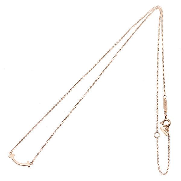 Tiffany T ティファニー TIFFANY&Co. Tスマイル ミニ K18PG ネックレス