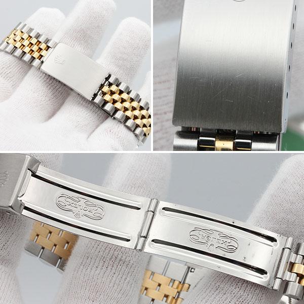 デイトジャスト ロレックス ROLEX 16233G ブルー文字盤 10Pダイヤ SS