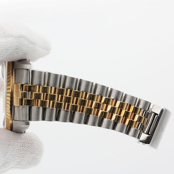 デイトジャスト ロレックス ROLEX 16233G ブルー文字盤 10Pダイヤ SS