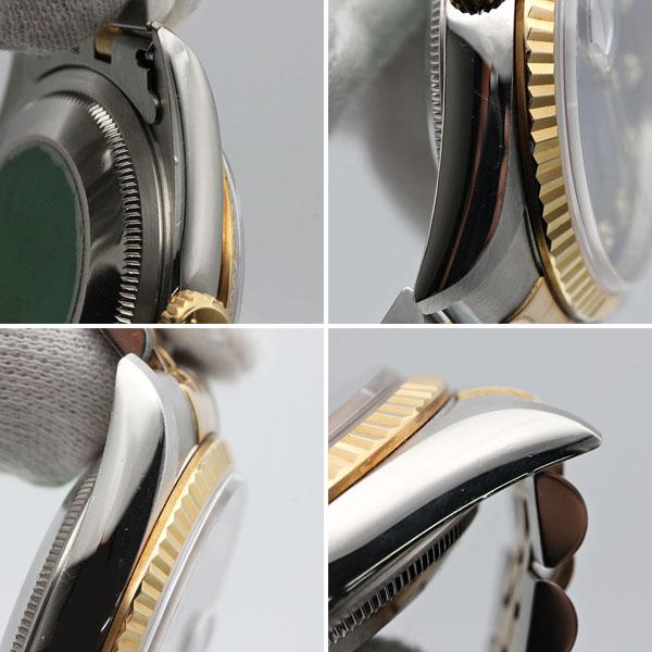 デイトジャスト ロレックス ROLEX 16233G ブルー文字盤 10Pダイヤ SS