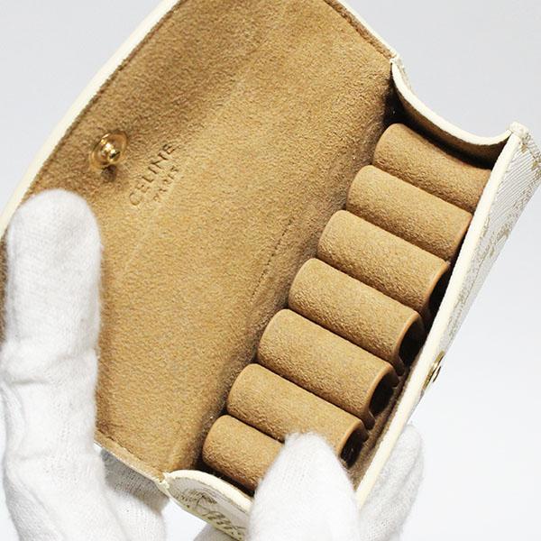 セリーヌ CELINE リングケース トリオンフキャンバス ホワイト