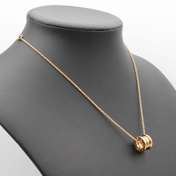 ビー・ゼロワン ブルガリ BVLGARI K18YG ペンダント ネックレス
