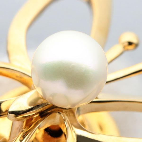 MIKIMOTO（ミキモト） 蝶モチーフ タイピン ブローチ パール K18YG
