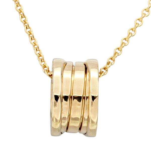 ブルガリ BVLGARI ビー・ゼロワン K18YG ペンダント ネックレス 40cm